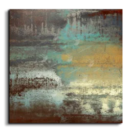 Abstract canvas art study 001, square composition