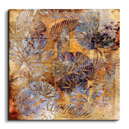 Abstract canvas art study 008, square composition