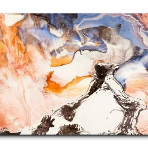 Abstract canvas art study 073, landscape composition