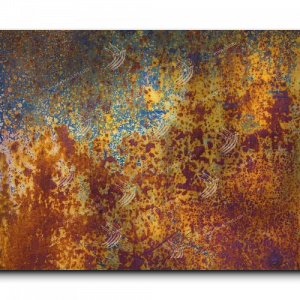 Abstract canvas art study 075, landscape composition