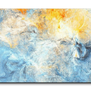 Abstract canvas art study 082, landscape composition