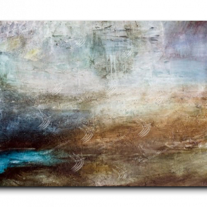 Abstract canvas art study 162, landscape composition