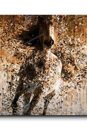 Canvas Painting Arabian Horse خيول عربية
