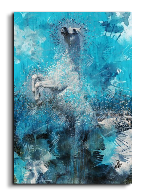 Canvas Painting Arabian Horse خيول عربية