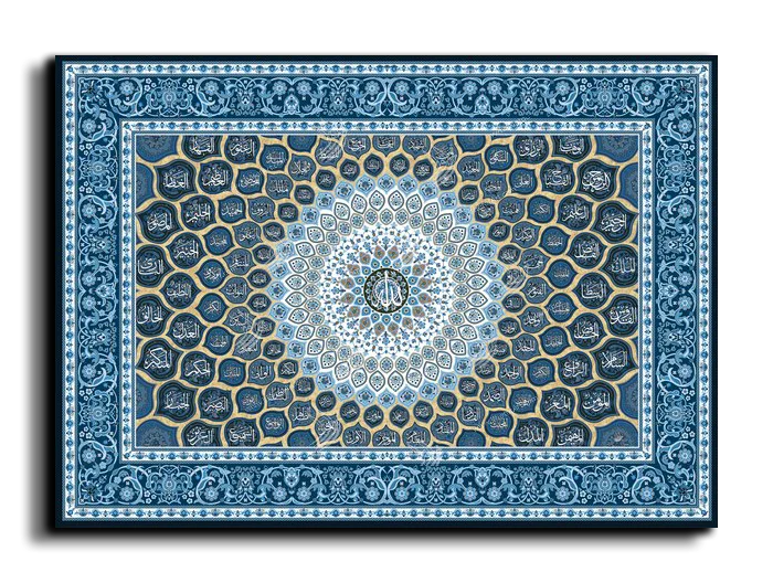 99 names of GOD أسماء الله الحسنى canvas artwork
