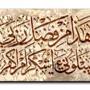This is of the grace of my Lord هذا من فضل ربي canvas artwork